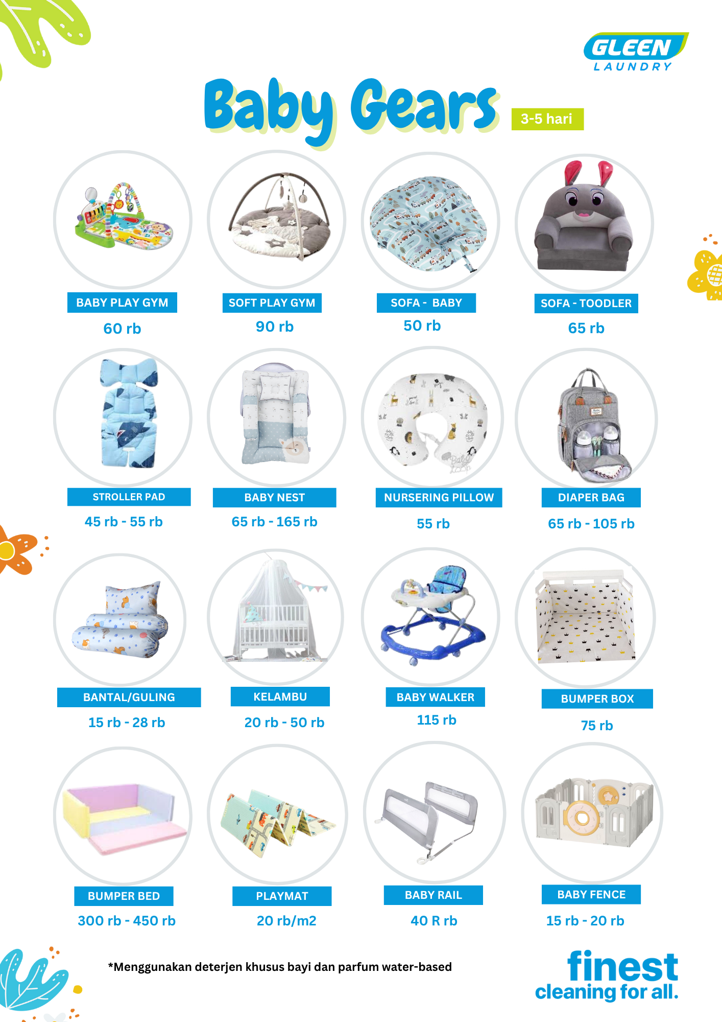 Pricelist Laundry Stroller & Perlengkapan Bayi